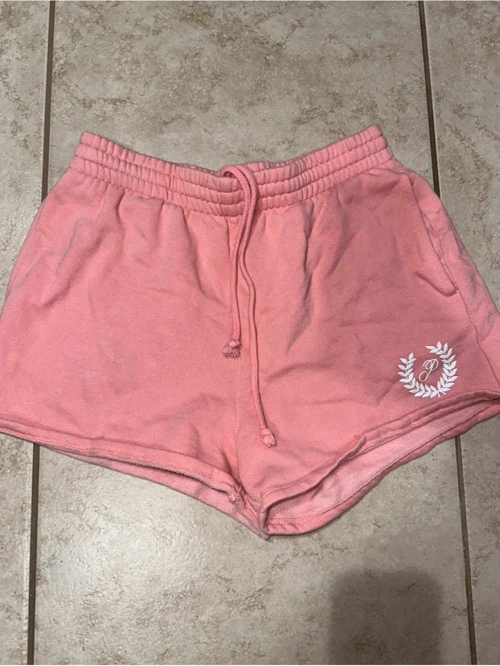 PINK Victoria’s Secret Pink Drawstring Lounge Shorts Size Small